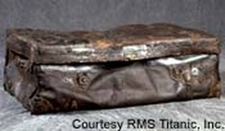 Alligator-skin bag among items salvaged from Titanic kept at secret  warehouse - Mirror Online